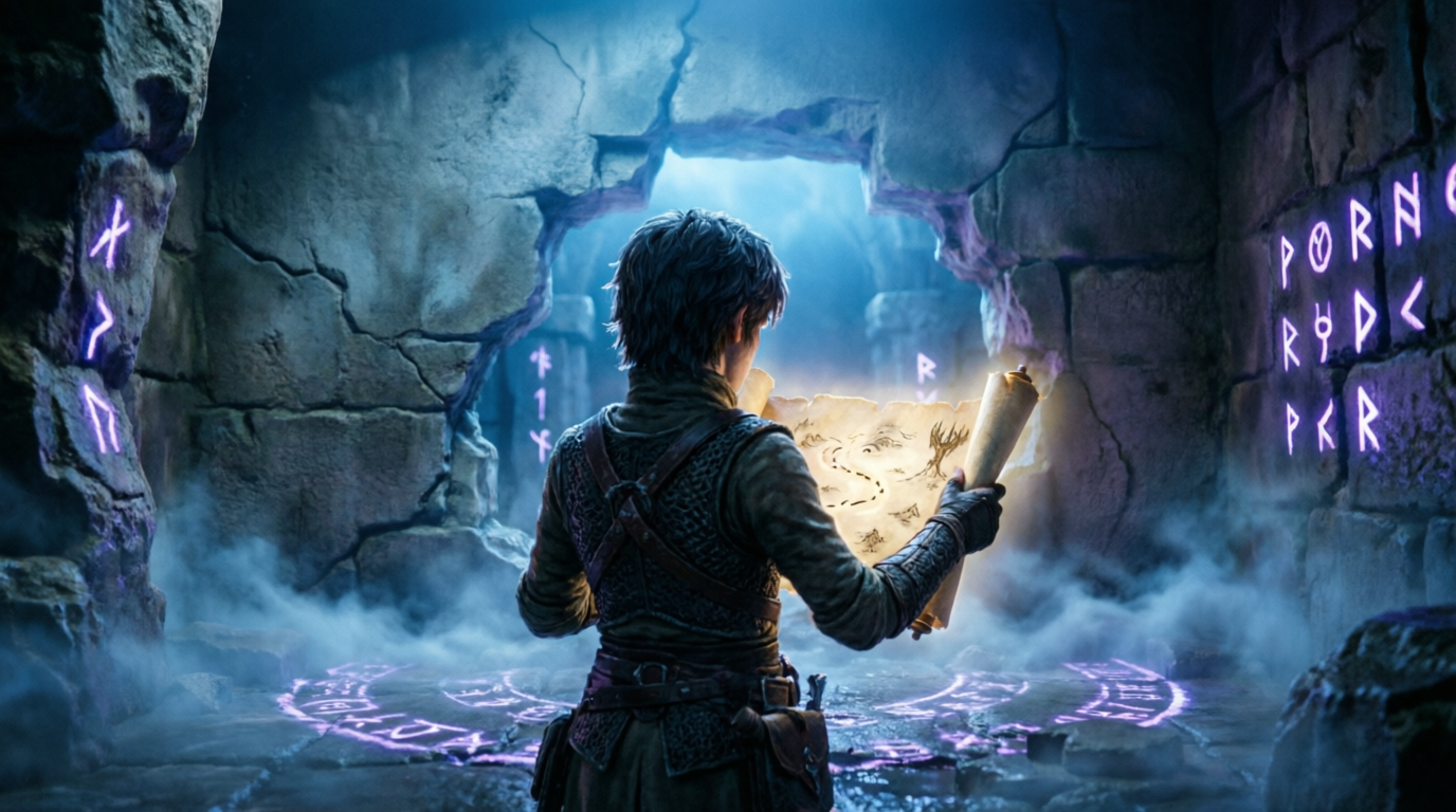 Map showing a boss location and secret passage in Elden Ring